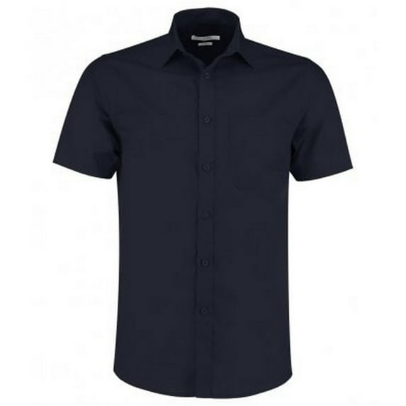 Kustom Kit Mens Short Sleeve Tailored Poplin Shirt