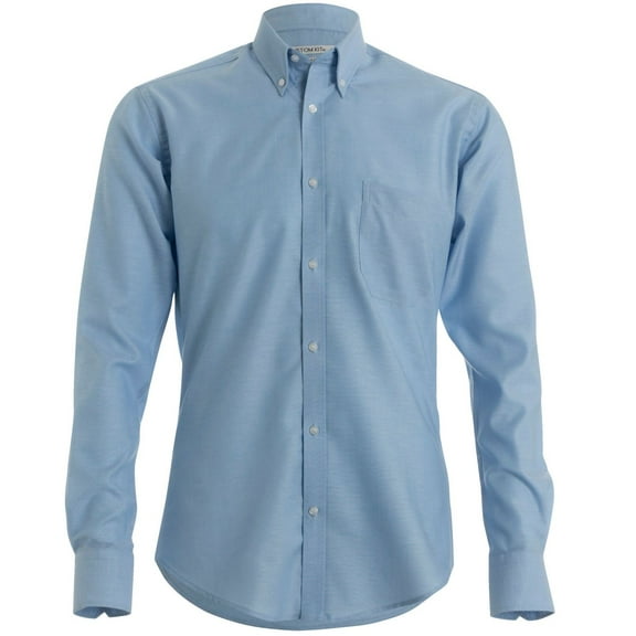 Kustom Kit Mens Slim Fit Long Sleeved Oxford Work Shirt