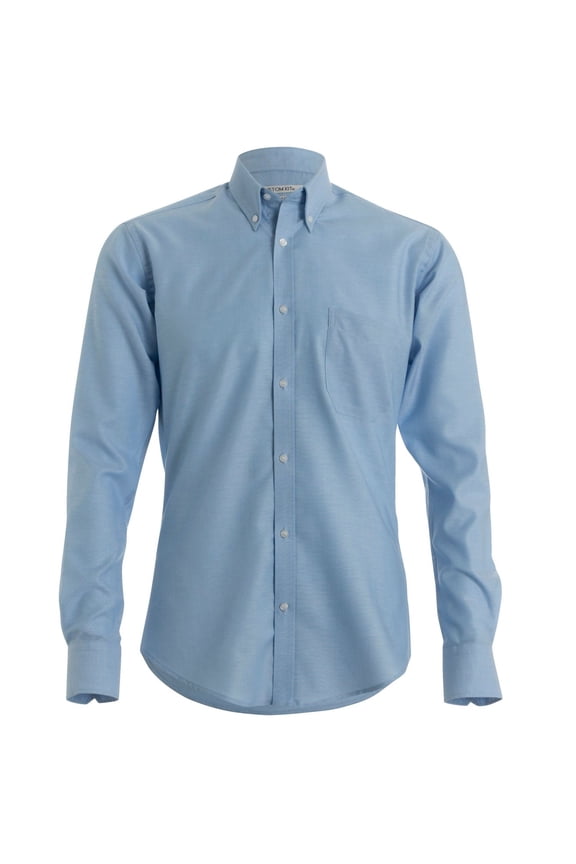 Mens Slim Fit Long Sleeved Oxford Work Shirt