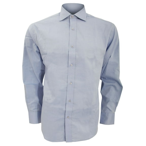 Kustom Kit Mens Superior Oxford Long Sleeved Shirt