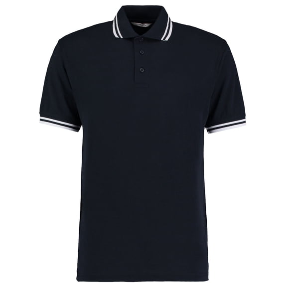 Kustom Kit Mens Tipped Piqué Short Sleeve Polo Shirt