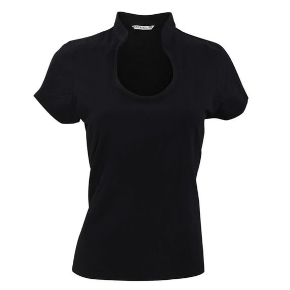 Kustom Kit Womens Corporate Short Sleeve Keyhole Neck Top