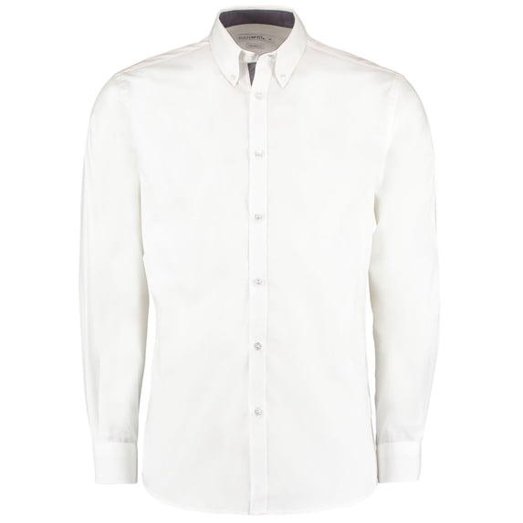 Kustom Kit Womens Poplin Tailored Long-Sleeved Shirt