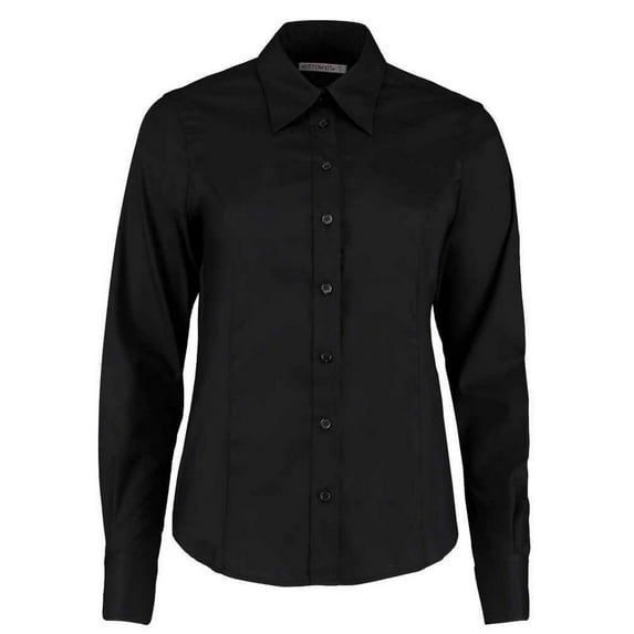 Kustom Kit Womens Premium Oxford Tailored Long-Sleeved Shirt