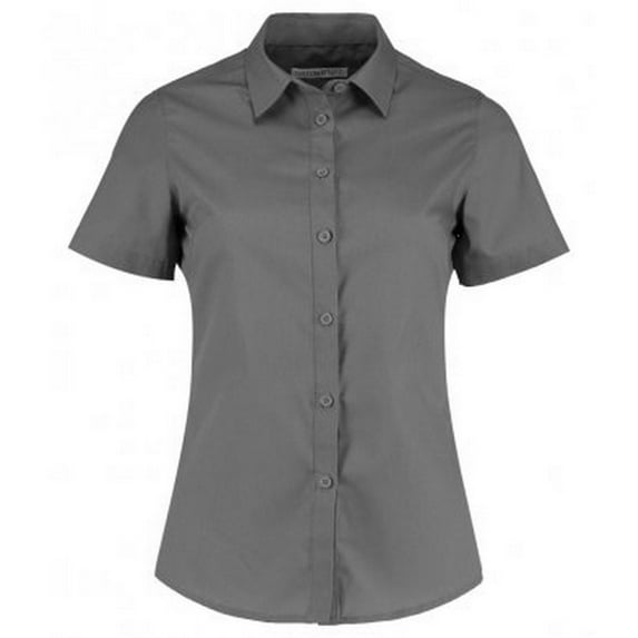 Kustom Kit Womens Short Sleeve Tailored Poplin Shirt
