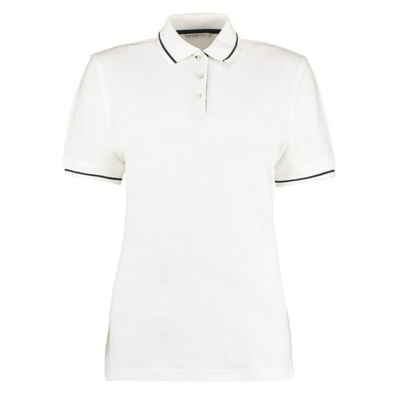 Kustom Kit Womens St Mellion Cotton Pique Tipped Polo Shirt