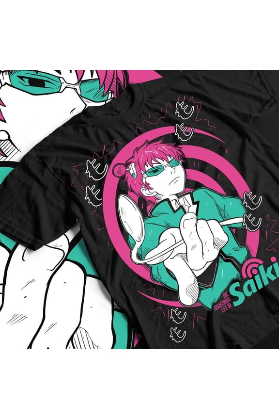 Kusuo "The Coffee Jelly Esper" Streetwear Tee - PK Academy Limiter Pin, Telekinetic Genius, 100% Cotton Unisex Anime T-Shirt