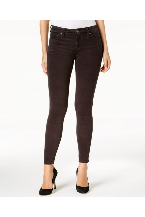 Skinny Donna Corduroy Skinny Pants Charcoal 16