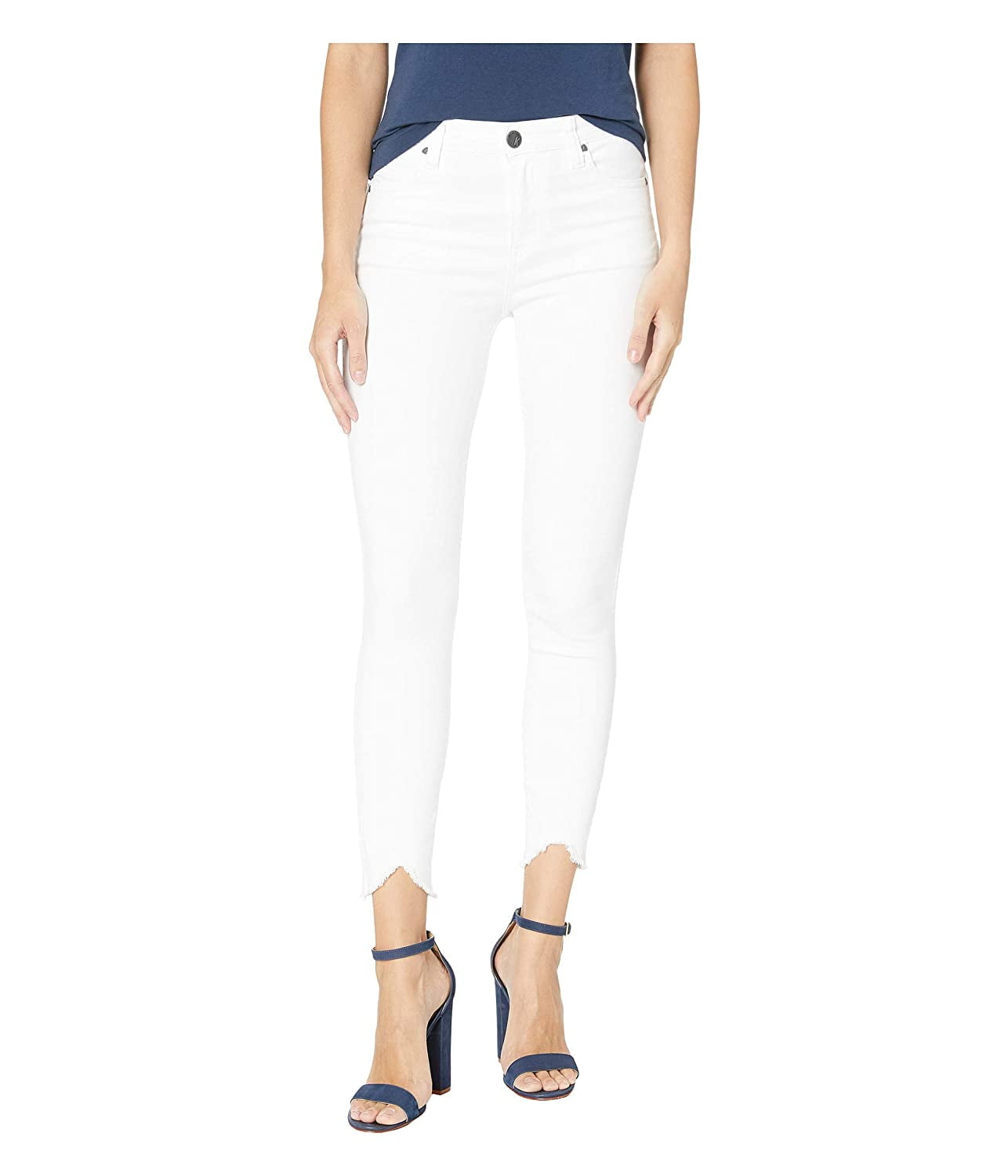 Kut from the kloth connie ankle skinny clearance jeans white