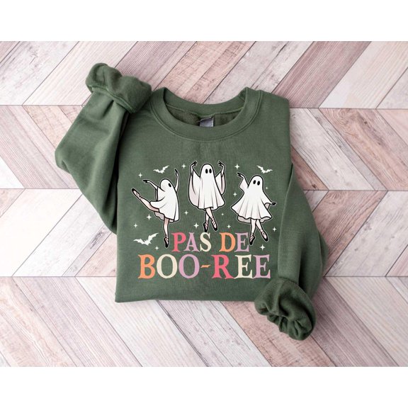 Kute Ballet Ghost Sweatshirt, Ballet Dancer, Spooky Dance Teacher Shirt