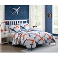 thumbnail image 1 of Kute Kids 2-Piece Ultra Soft Airplane Multicolor Microfiber Reversible Quilt Set, Twin, 1 of 5