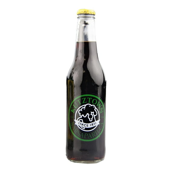 Kutztown Glass Bottle Sarsaparilla Soda, Favorite Amish Drink, 12 Oz. Pack of 12 Bottles
