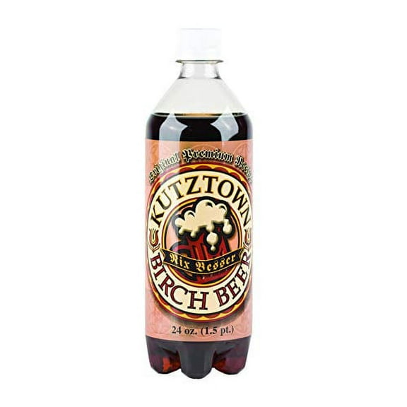 Kutztown Soda- Your Choice of 9 Flavors in a Case Pack of 24/ 24 oz. Bottles (Birch Beer)