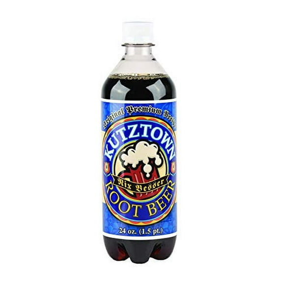 Kutztown Soda- Your Choice of 9 Flavors in a Case Pack of 24/ 24 oz. Bottles (Root Beer)