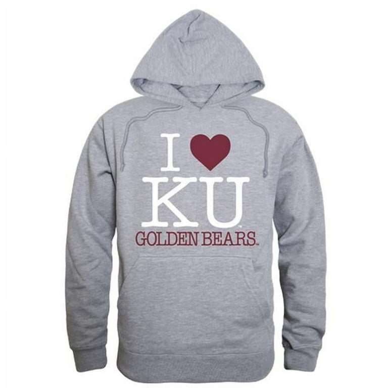 Kutztown University I Love Hoodie Heather Grey Medium