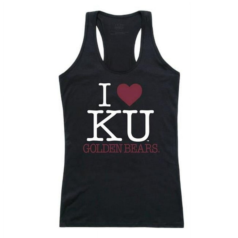 トップス BICOLOR TANK TOP UNOF Kutztown University Women Love Tank Top, Black & White