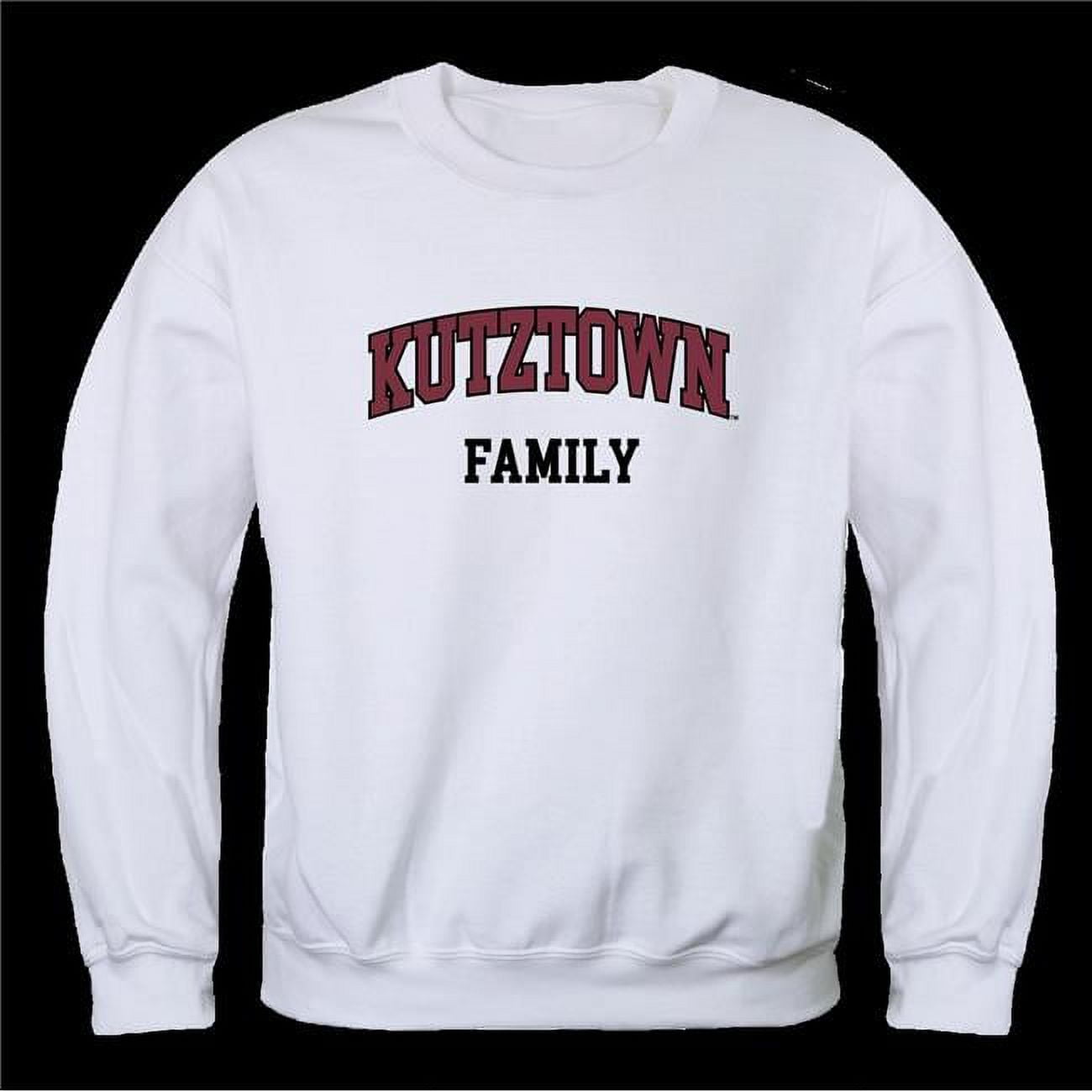 Kutztown University of Pennsylvania Avalanche Family Crewneck Sweatshirt White Small
