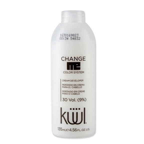 Kuul Change Me Color System Peroxide 30 Vol.  9% Cream Developer - 4.56 fl oz ( 135 ml ) Peroxido en Crema Para El Cabello