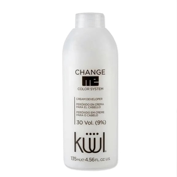 Kuul Change Me Color System Peroxide 30 Vol.  9% Cream Developer - 4.56 fl oz ( 135 ml ) Peroxido en Crema Para El Cabello
