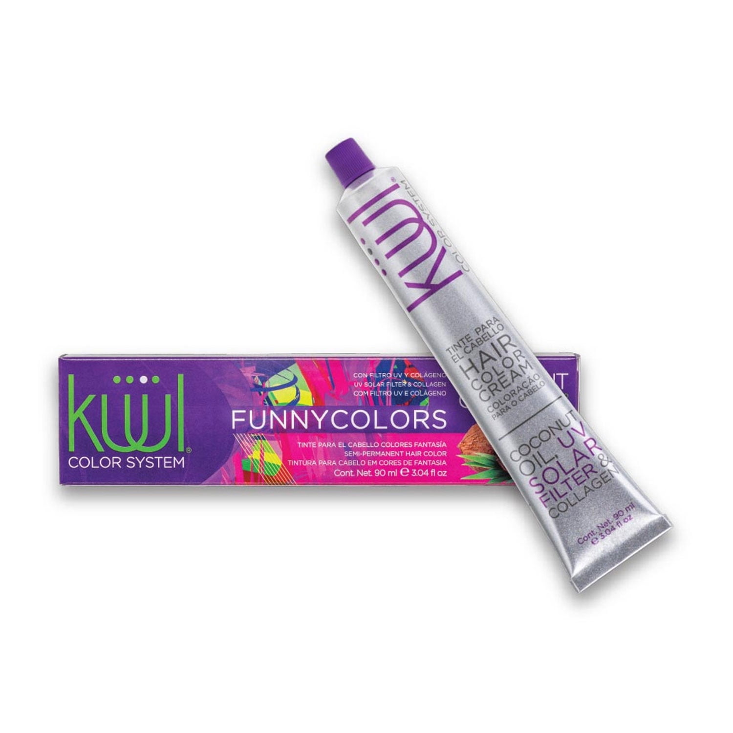 Kuul Funny Hair Color, Neon Blue, 3.04 Oz.