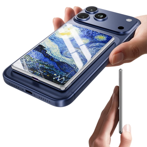 Kuulaa 5000mAh Slim Magnetic Power Bank, 0.27" Glass Back, 7.5W/20W Dual Fast Charging Compatible for iPhone 17/16/15/14 & Samsung Galaxy