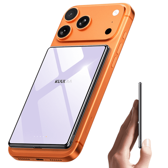Kuulaa Ultra-Thin 5000mAh Magnetic Power Bank, 20W Fast Charging Mirror Design Compatible for iPhone17/16/15/14/13,Samsung/Android