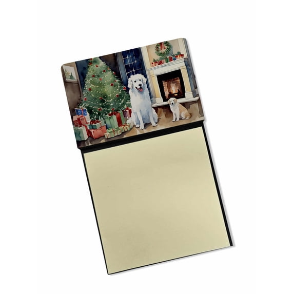 Kuvasz Cozy Christmas Sticky Note Holder 3.25 in x 5.25 in