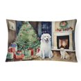 thumbnail image 1 of Kuvasz Cozy Christmas Throw Pillow 12 in x 16 in, 1 of 4