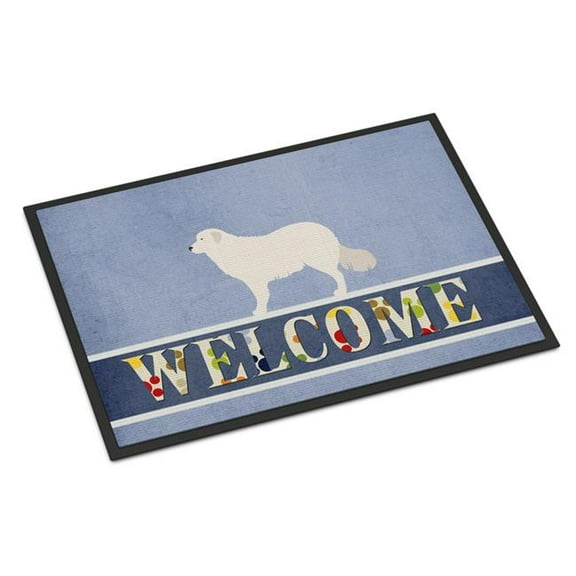 Kuvasz Welcome Indoor or Outdoor Mat - 18 x 27 in.
