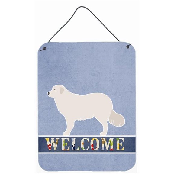 Kuvasz Welcome Wall or Door Hanging Prints - Multi - 12 x 16 in.