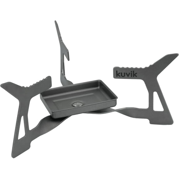 Kuvik Micro Titanium Solid Fuel Stove - Ultralight and Compact Stove for Backpacking, Camping, and Survival