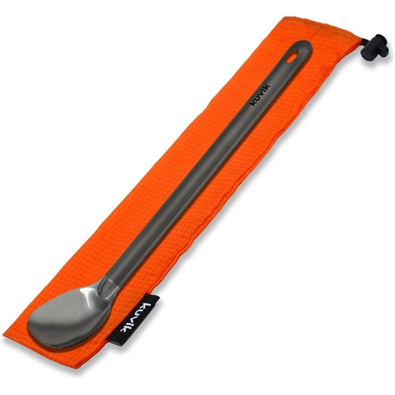 Kuvik Titanium Spoon - Ultralight and Compact for Camping and Hiking
