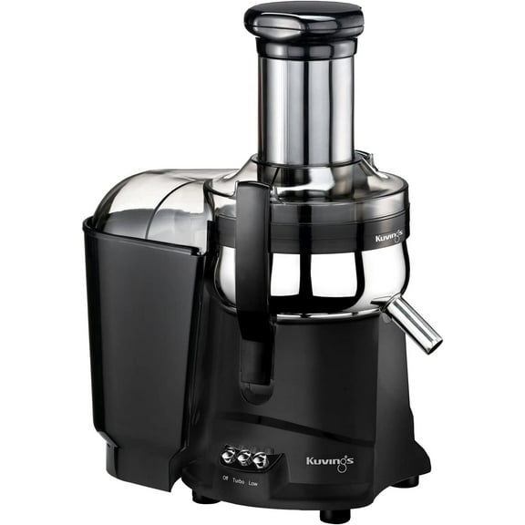Kuvings Centrifugal Juicer, Black, 12.9 x 8.2 x 16 inches