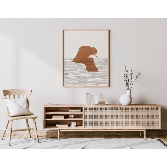 Kuwait Boho Wall Art And Decor Country Travel Map Silhouette Gift Idea