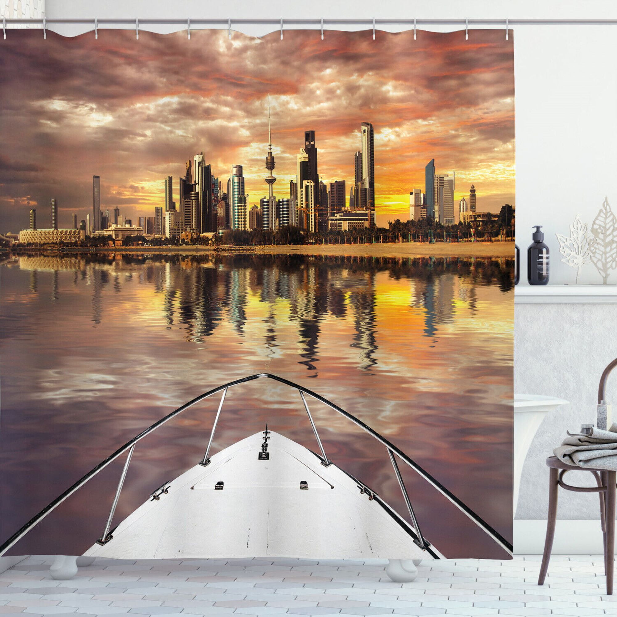 Kuwait City Escape Transform Your Bathroom with a Stunning Cityscape