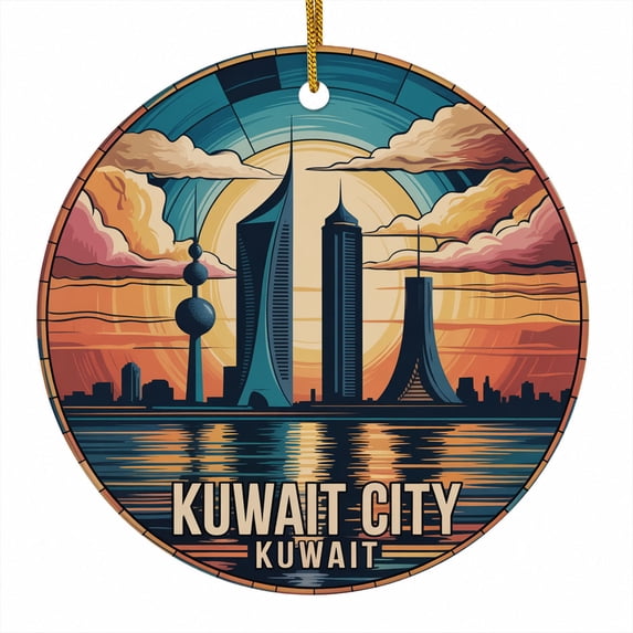 Sammer Weekend Kuwait City Vacation Keepsake Ornament, Kuwait Travel Christmas ...