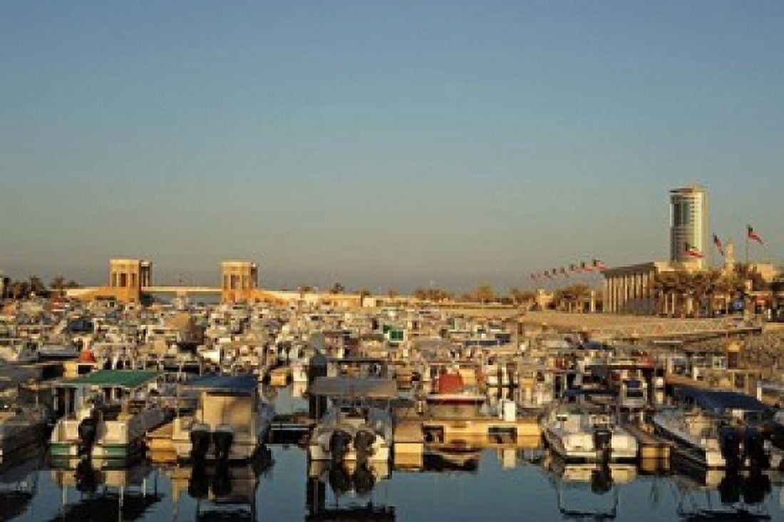 Kuwait Kuwait City yacht boats in pleasure port Canvas Art - Anthony Asael DanitaDelimont (18 x 12)