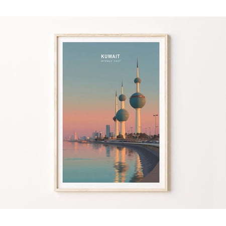 Kuwait Towers City Skyline Home Decor