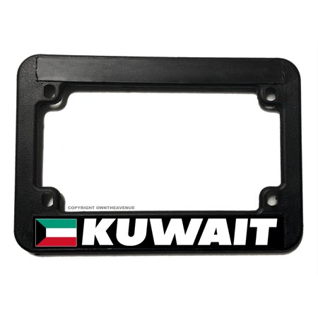 Kuwait World Country Flag Motorcycle License Plate Frame