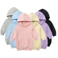 thumbnail image 1 of Kuyaiguo 1-5T Baby Girls Casual Sweatshirt Dress Toiddlr Long Sleeve Hoodies Sweatsuit with Kangaroo Pocket Pullover Coat Tops, 1 of 9