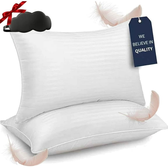 Kuyami Pillow, 2Pcs The Kuyami Pillow - Soft Supportive & Retains Shape, Stay Cool All Nighjt Pillows for Back/Stomach/Side Sleepers (1Pc, Standard: 17 * 26in)