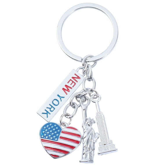 Kuyiluo American Flag Keychain USA Souvenir Gift Patriotic Accessory