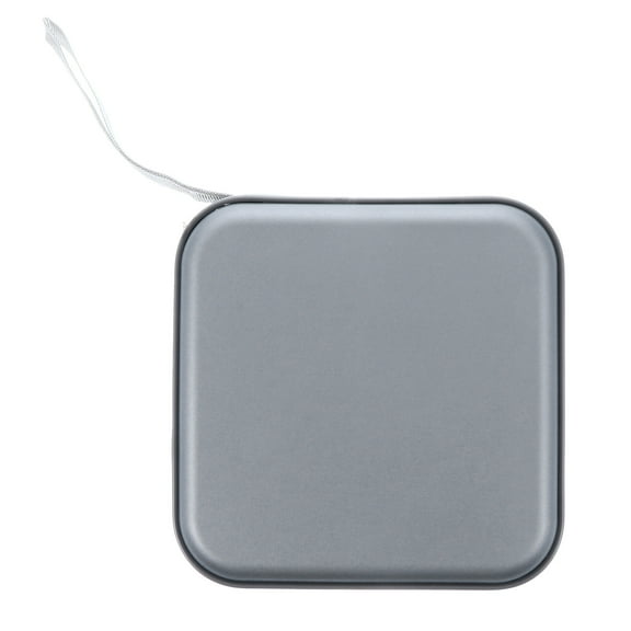 DECOMELODY Cd Dvd Cases Organizer Silver Plastic 1Pc 6.09x6.09x1.77In
