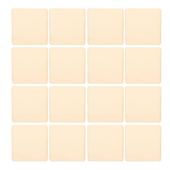 DECOMELODY Craft Wood Blocks Wood Natural Slices Brown 50Pcs 2x2in