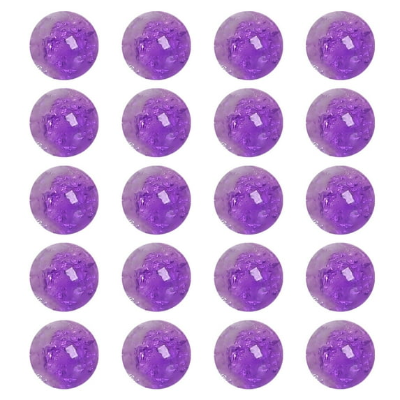 Kuyiluo Glass Beads 10mm 40Ps Beads Fashion Shape Chain Beads Creative Craft Beads for DIY Jewelry Accessories Bracelet Necklace(Purple)