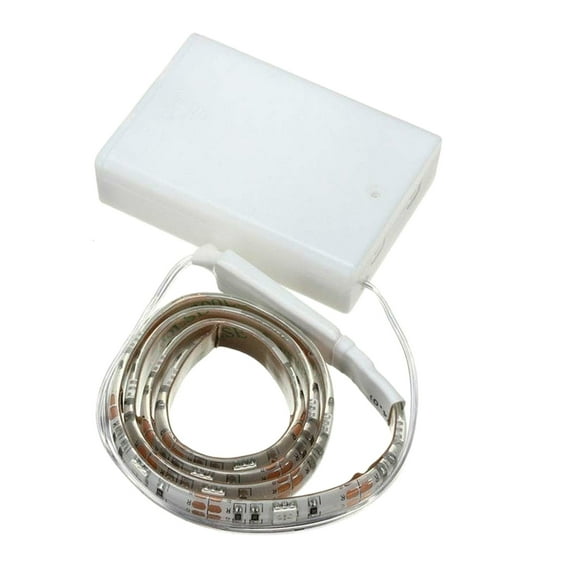 Kuyiluo LED Rope Light 50cm RGB LED Strip Light Kit LED Light Rope with Multi-Color Battery Powered Waterproof Strip Light for Bedroom Living Room TV Desk Bookshelf Closet