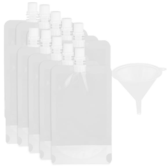 Kuyiluo Liquor Pouch 1 Set Drinks Flasks Leak Proof Alcohol Liquor Juice Pouches Bag Picnic Beverage Drink Pouch