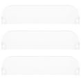 Kuyiluo PVC Side Dividers 3pcs Plastic Shelf Divider Supermarket