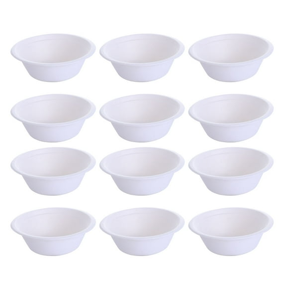 DECOMELODY Party Paper Bowls Round Shape 50Pcs 5.1x5.1x2in