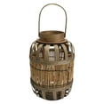 thumbnail image 1 of Kuyiluo Woven Lantern 1Pc Retro Hand-woven Wind Lantern Wooden Candlestick Decor Home Adornment, 1 of 10
